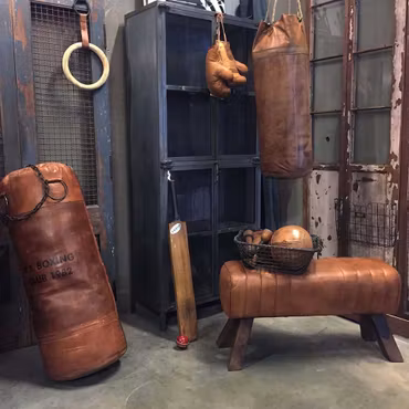 Rick vintage boxningshandskar brun