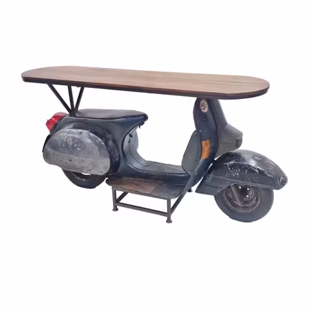 Amel avlastningsbord scooter med träskiva