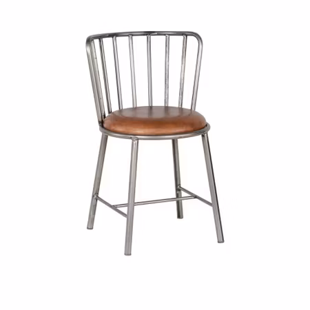 Manhattan cool matstol i järn och läder