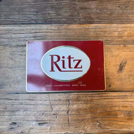 Ritz vintage plåtask röd