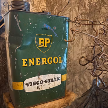 BP vintage oljedunk grön