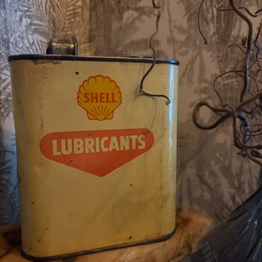 Shell vintage plåtburk