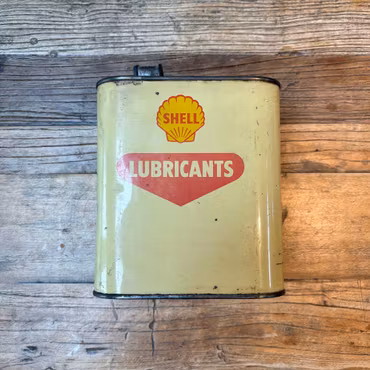 Shell vintage plåtburk