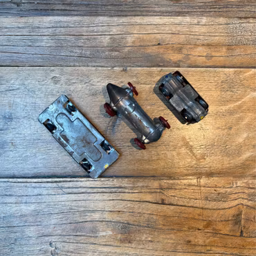Vintage plåtbilar 3 set i olika modeller