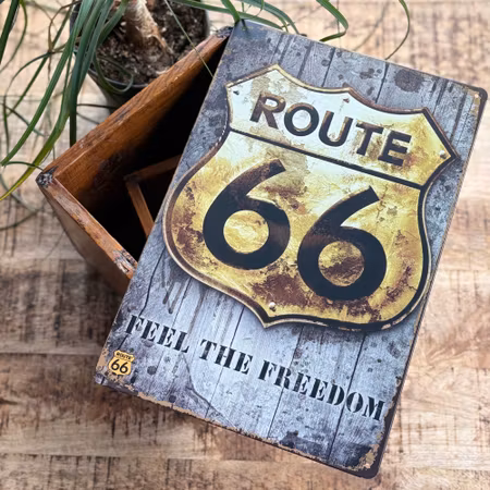 Plåtskylt Route 66