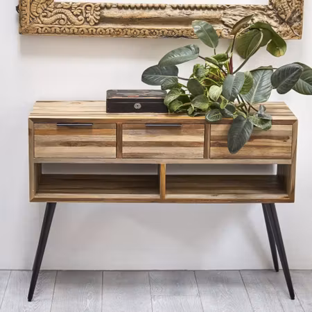 Lund avlastningsbord rustik återvunnen teak