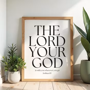 Poster Jos 1:9 - Eng