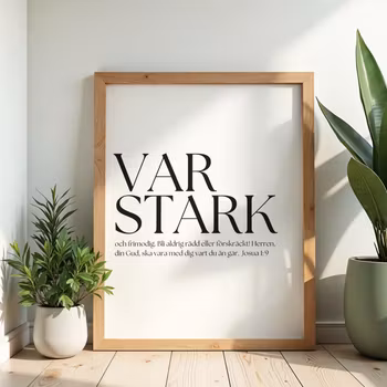 Poster "Var stark"