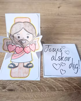 Kort "Jesus älskar dig"