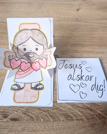 Kort "Jesus älskar dig"