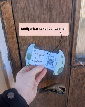 Påskinbjudan (Mall i Canva)