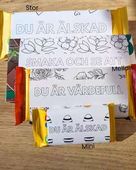 Presentomslag Choklad Olika storlekar