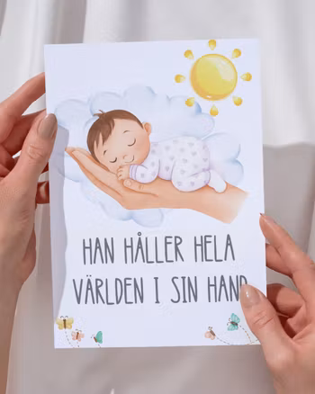 Kort "Minne från barnvälsignselsen"