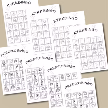 Bingopaket - svartvit