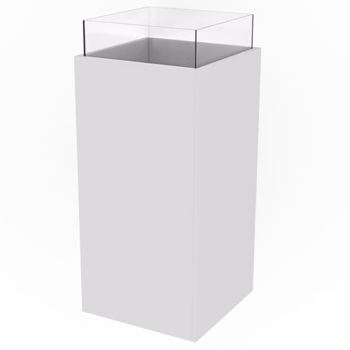 Kub formad störtkorg svart- plexi display 40*40*80 cm