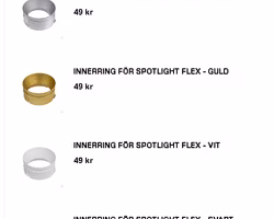 Extra innerring till takspot FLEX GU10