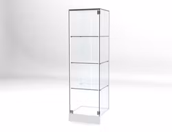 Kopia Glasvitrin BAS-4 plan -Trätopp 3 cm, 4 spot belysning