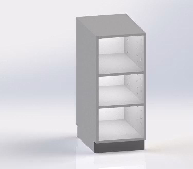Kassadisk Standard - 40 cm, 2 hyllplan