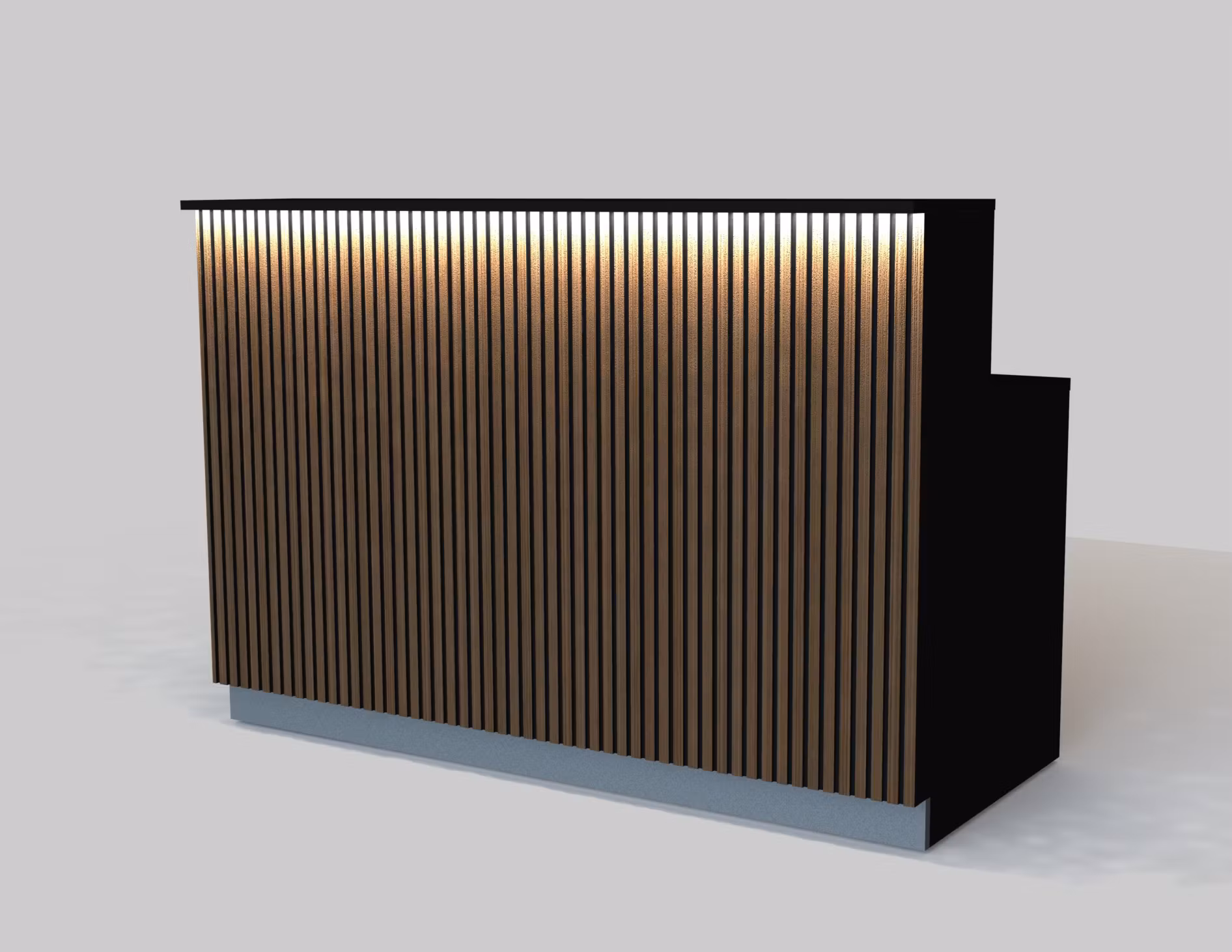 Kassadisk Skrivbord - 40 cm - hurts - förhöjd front