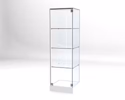 Glasvitrin BAS 50*50*172 cm Glastopp.