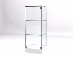 Glasvitrin BAS 50*50*132 cm Glastopp.