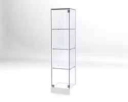 Glasvitrin BAS 40*40*172 cm Glastopp.