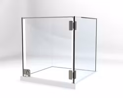 Glasvitrin Billy 40*40*42 cm Glastopp.