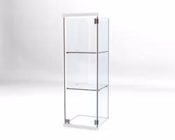 Glasvitrin Billy 40*40*122 cm med 3 cm topp