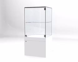 Glasvitrin BAS Förvaring 60*60*132 cm Glastopp.