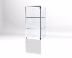 Glasvitrin BAS Förvaring 60*60*172 cm med 3 cm topp.