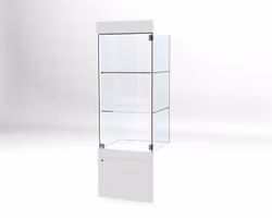 Glasvitrin BAS Förvaring 60*60*172 cm med 12 cm topp.