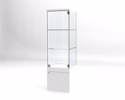 Glasvitrin BAS Förvaring 50*50*172 cm med 3 cm topp.