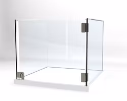 Glasvitrin Billy 50*50*42 cm Glastopp.