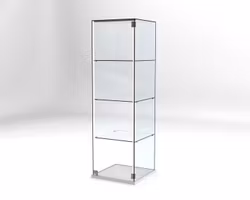 Glasvitrin Billy 50*50*162 cm Glastopp.
