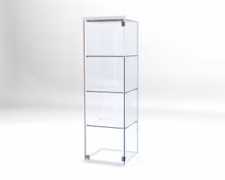 Glasvitrin Billy 50*50*162 cm med 3 cm topp