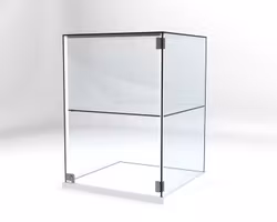 Glasvitrin Billy 60*60*82 cm Glastopp.