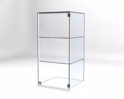 Glasvitrin Billy 60*60*122 cm Glastopp.