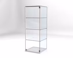 Glasvitrin Billy 60*60*162 cm Glastopp.