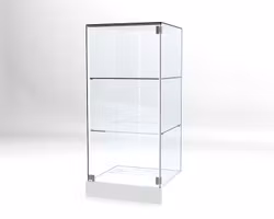 Glasvitrin BAS 60*60*132 cm Glastopp.