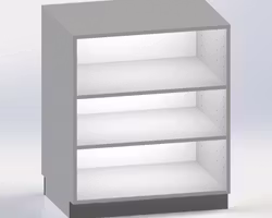 Kassadisk Standard  -  60*80*95 cm 2 hyllor