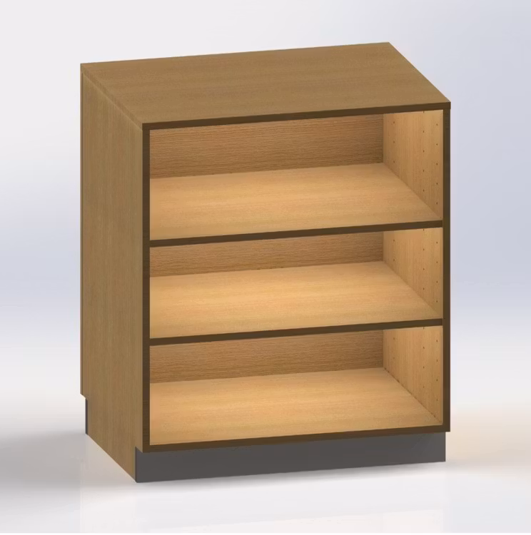 Kassadisk Standard  -  60*80*95 cm 2 hyllor