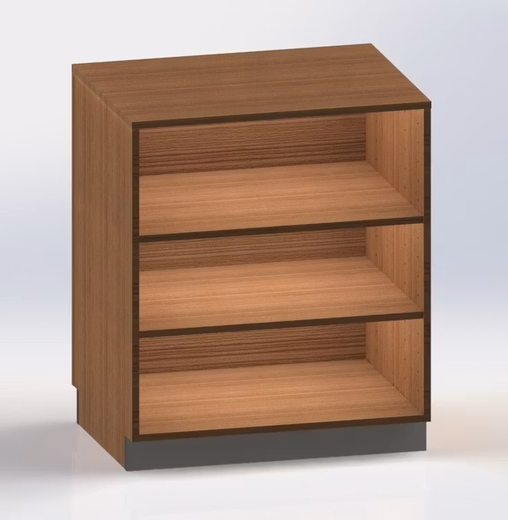 Kassadisk Standard  -  60*80*95 cm 2 hyllor