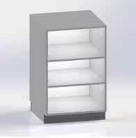 Kassadisk Standard  -  60*60*95 cm 2 hyllor