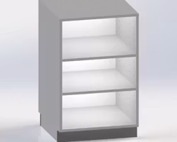 Kassadisk Standard  -  60*60*95 cm 2 hyllor