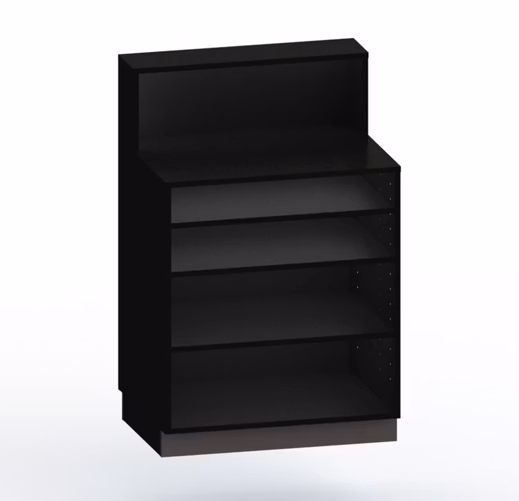 Kassadisk Standard förhöjd 60*80*123 cm  3 hyllplan