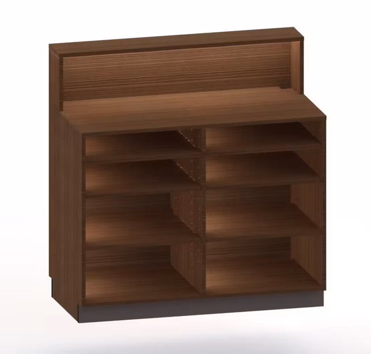 Kassadisk Standard förhöjd 60*120*123 cm  6 hyllplan