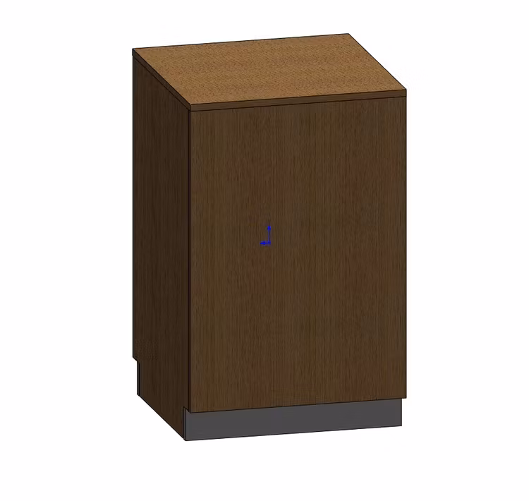 Kassadisk Standard  -  60*60*95 cm 2 hyllor