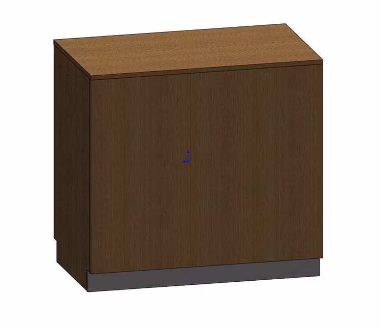 Kassadisk Standard  -  60*100*95 cm 2 hyllor