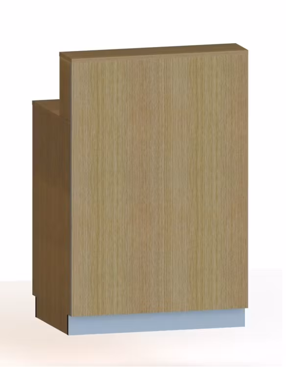 Kassadisk Standard förhöjd 60*80*123 cm  3 hyllplan
