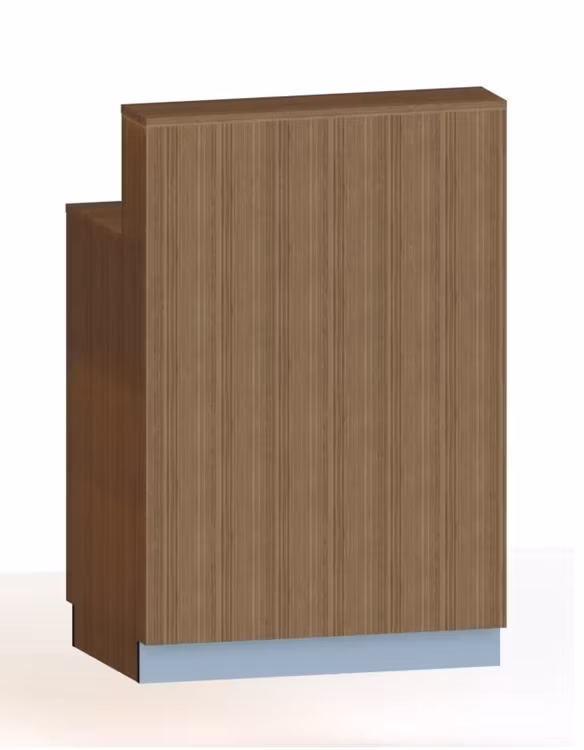 Kassadisk Standard förhöjd 60*80*123 cm  3 hyllplan